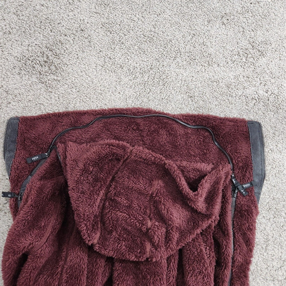 Kuhl Women's Flight Jacket Italian Fleece Hooded Pockets Thumb Loops Size M - Picture 10 of 16